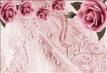 简约艺术玫瑰花背景墙装饰画