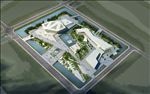 智能科技馆鸟瞰建筑效果图
