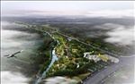 湿地森林公园鸟瞰建筑效果图