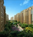 高层住宅内庭景观效果图