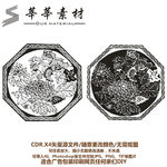 菊花 矢量图 硅藻泥