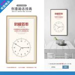 企业文化展板时间效率