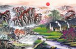 巨幅山水画