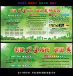 绿色时尚创建卫生城市宣传栏设计