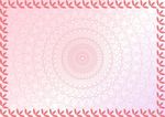 粉红花边 证书底纹