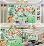 玉雕 玉兰花 孔雀 金鱼