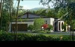 中国风公共 卫生间景观建筑效果
