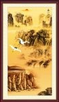 竖幅山水画