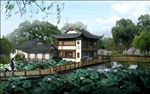 古建亭子茶馆休闲餐饮效果图