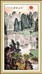 国画山水玄关