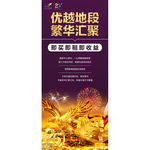 商业地产展架 地产商铺展架易拉