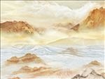 气吞山河大气山水石纹大理石纹