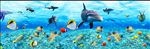 梦幻海底世界主题馆3D背景墙