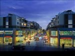 夜景商业街购物广场图