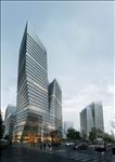 设计之都玻璃建筑夜景效果图