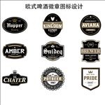 啤酒标签图标设计