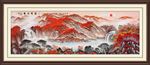 聚宝盆山水画