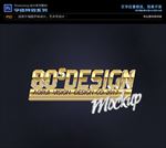 PSD字体特效3D立体电影样式