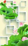 3d玄关荷花