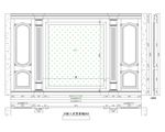 家装CAD实木背景雕花墙板