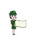 女军人卡通