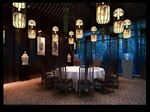 五星级酒店独间餐厅效果图