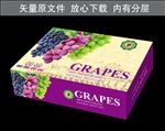 进口葡萄箱平面展开图