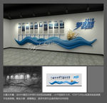 企业发展历程文化墙模型效果图