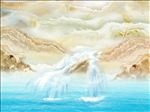 高清大理石纹山水石纹云海背景墙