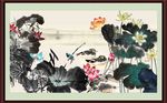 水墨荷花