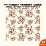手绘鲜花图形纹案背景素材