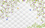 简约唯美艺术背景墙墙纸墙布