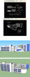 建筑系馆草图SU模型含CAD