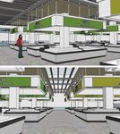 农贸市场室内草图大师SU模型