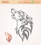 狼头部CDR矢量图