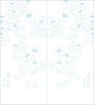 木棉花艺术玻璃矢量图 线条图