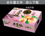 高档水蜜桃箱展开图