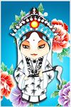 卡通戏曲人物装饰画