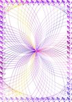 紫花团 特色证书纹
