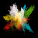 彩色粉末 粉尘 颗粒烟雾