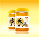 蜂蜜瓶贴平面图