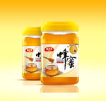蜂蜜包装平面图