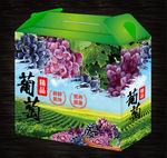 葡萄包装平面展开图