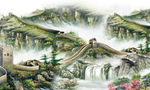 江山长城背景墙