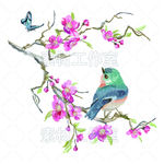 绣花花鸟图 高清分层图