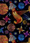 星球刺绣图案