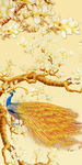 玉兰花玄关孔雀