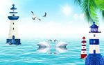海景椰子树