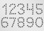 子弹孔数字设计