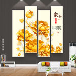 新中式金色花 唯美画